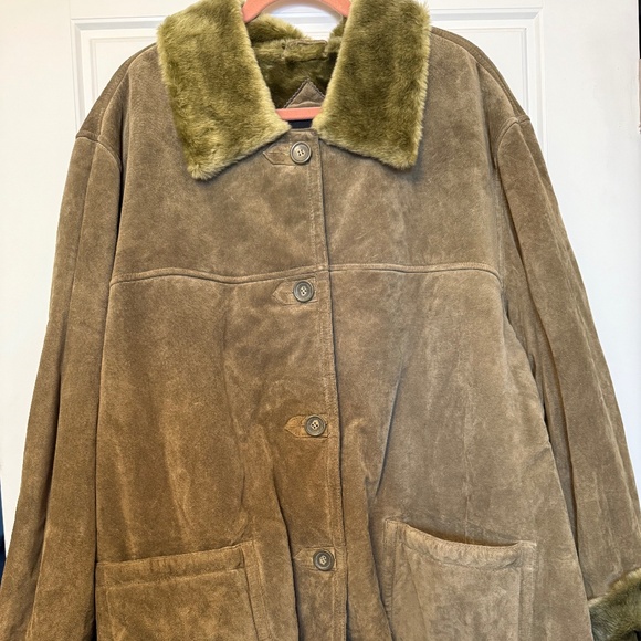 Dennis Basso Suede Coat - Picture 1 of 8